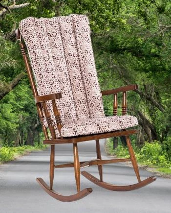 Sandalye Zus 299 Model 90475 Sallanan Ahşap Retro Ayak Kutuda Sevk El Yapım - 3