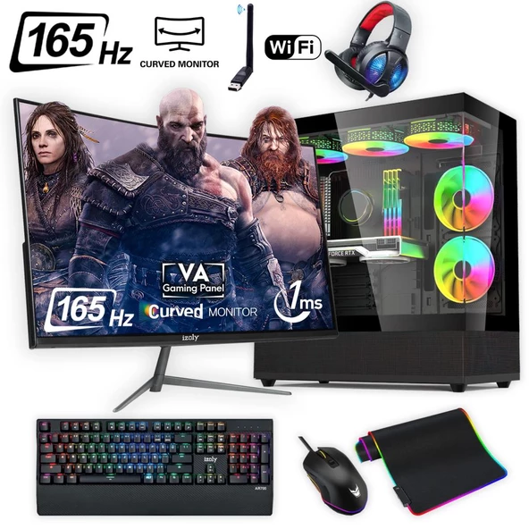 Ventus 511 X Ryzen 7 5700X 16GB 1TB M.2 NVMe RTX 3060 8GB 24" 165 Hz Oyuncu Masaüstü Bilgisayarı ürün görseli 1