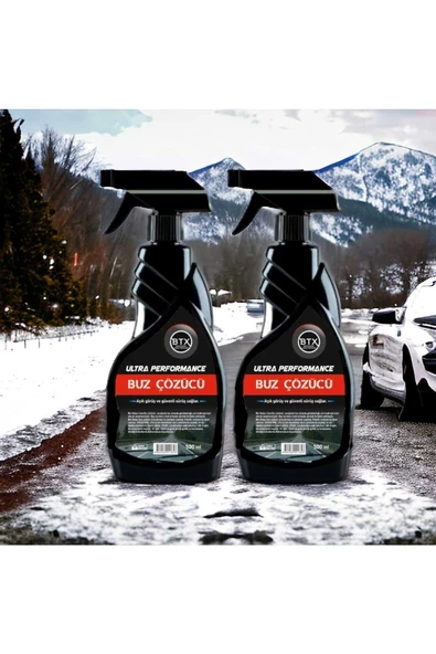 Betax Ultra Performance Red Buz Çözücü Sprey 2 Adet 500 ml Buz Kazıyıcı Hediye - Resim 3
