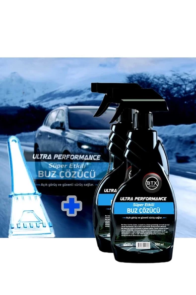 Betax BUZ ÇÖZÜCÜ SPREY ULTRA PERFORMANCE 2'Lİ 500 ML + BUZ KAZIYICI HEDİYELİ - Resim 2