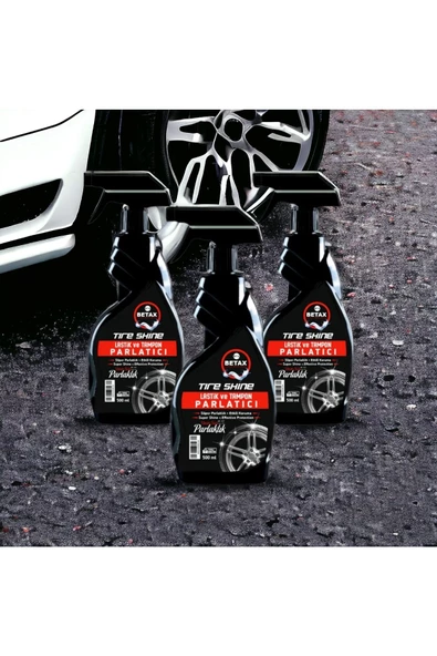 Betax Lastik Koruyucu Ve Parlatıcı Sprey 500 ml 3 Adet - 4