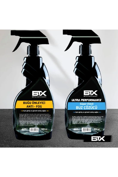 Betax Buğu Önleyici Ve Buz Çözücü Sprey 500 ml 2'li Set - 2