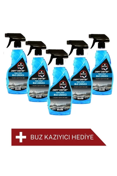 Betax Buz Çözücü 5 li Pratik Buz Kazıyıcı Hediyeli