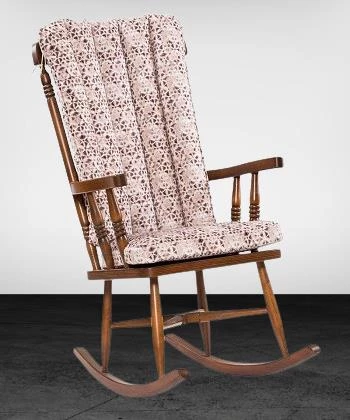 Sandalye Zus 299 Model 90475 Sallanan Ahşap Retro Ayak Kutuda Sevk El Yapım - 4