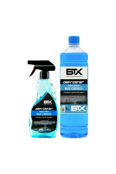 Betax SÜPER ETKİLİ BUZ ÇÖZÜCÜ SPREY 500 ML + 1 LT YEDEKLİ