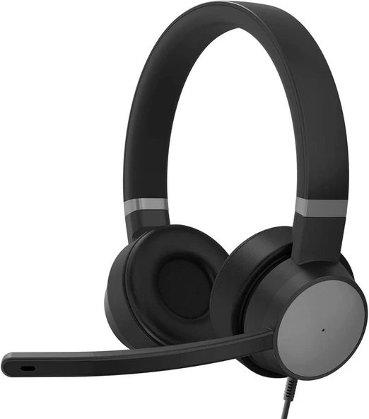 Lenovo Go Wired ANC Headset Kulaküstü Kulaklık Thunder Black - 4XD1C99223