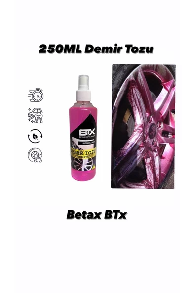 Betax Demir Tozu Jant Temizleyici Sprey 250ml - 2