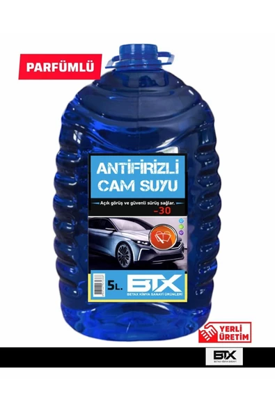 Betax Antifrizli Parfümlü Oto Cam Suyu 5 Lt -30 Derece