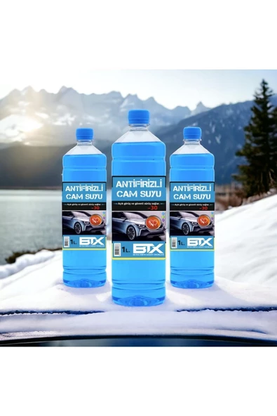 Betax Oto Cam Suyu Antifrizli 1 Lt X 3 Adet -30 Derece - 2
