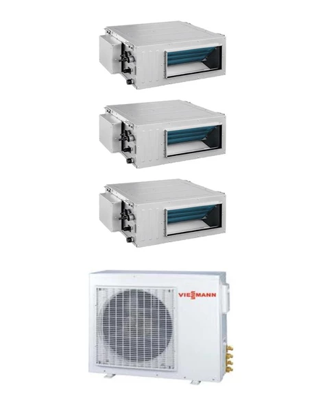 Viessmann Kanallı Multi 1+3 Sistem (O3F3062M2) 9+9+9 iç 6,8 kW Dış Ünite