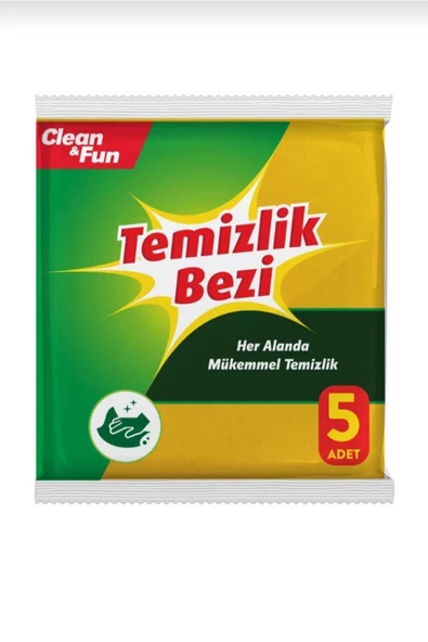 Clean & Fun 5'li Temizlik Bezi