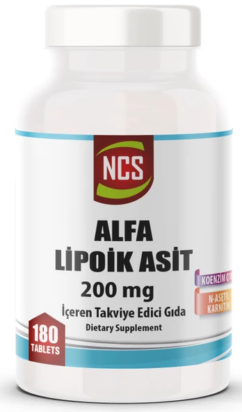 Ncs Koenzim Q-10 Alfa Lipoik Asit L-Karnitin Coenzyme Q10 180 Tablet