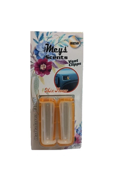 Meys Mix Flower Kokulu Araba Kalorifer Petek Kokusu Clips (2 Paket-8 Adet)