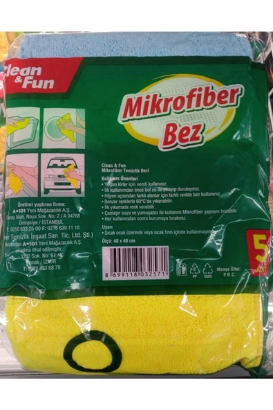 clean & fun 5'li Temizlik Bezi - 2
