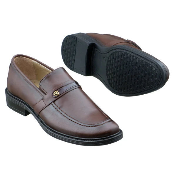 Kahverengi Dikiş Detaylı Klasik Erkek Ayakkabı - 2