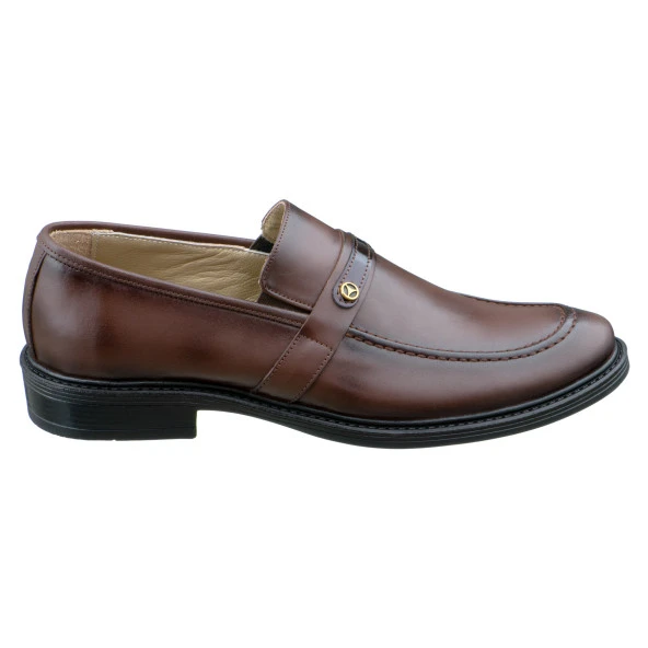 Kahverengi Dikiş Detaylı Klasik Erkek Ayakkabı - 3