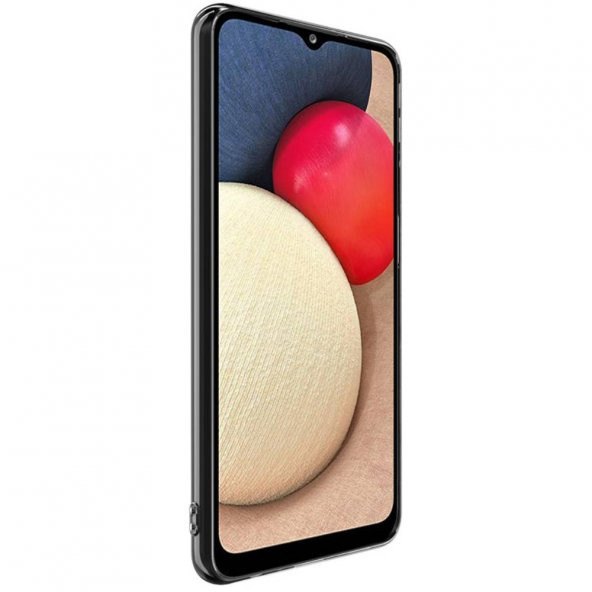 FitCase Samsung Galaxy A02s (A025) Kılıf Kamera Korumalı Silikon Şeffaf Arka Kapak - 4