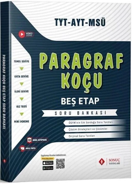 Tyt Ayt Msü Paragraf Koçu Soru Bankası Beş Etap