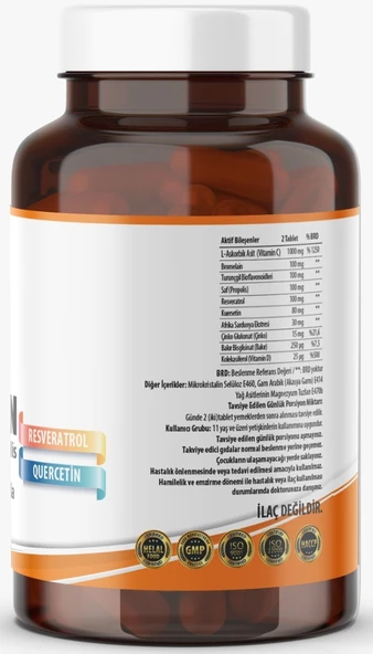Ncs Vitamin C Çinko Propolis 60 Tablet Vitamin D Quercetin Resveratrol - 2