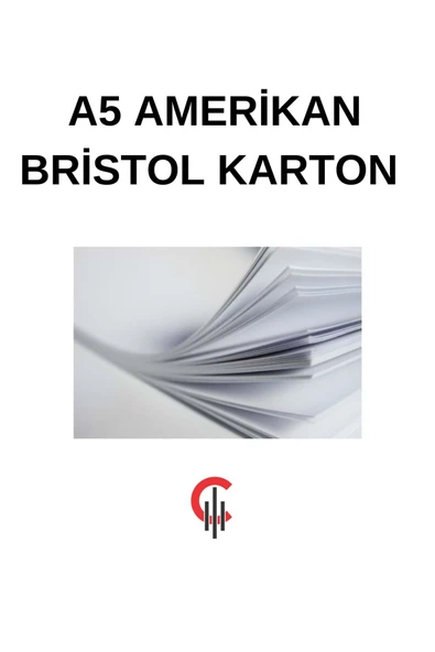 A5 Amerikan Bristol Karton 300 Gr 500 Adet