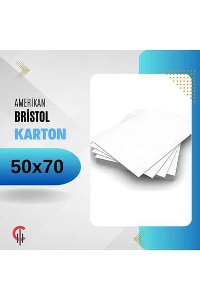 Amerikan Bristol Karton 50x70 400 gr - 10 Adet