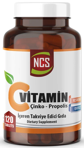 Ncs Vitamin C Çinko Propolis 120 Tablet Vitamin D Quercetin Resveratrol