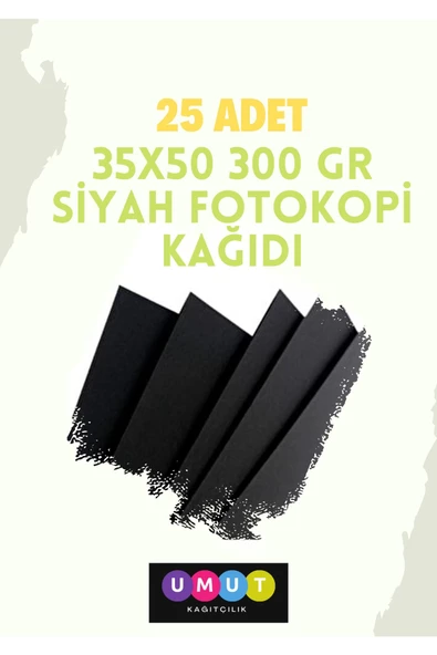 35x50 300 Gr Siyah Fotokopi Kağıdı 25 Adet