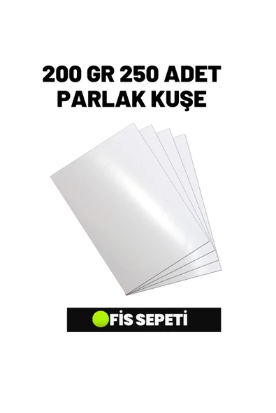 A4 Parlak Kuşe 200 Gr 250 Adet