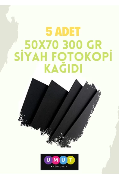50x70 300 Gr Siyah Fotokopi Kağıdı 5 Adet