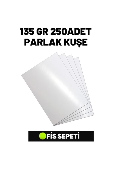 A4 Parlak Kuşe 135 gr 250 Adet