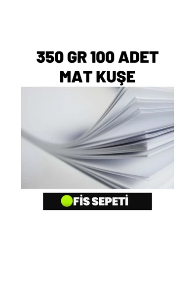 A4 Mat Kuşe 350 gr 100 Adet