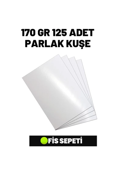 A4 Parlak Kuşe 170 gr 125 Adet