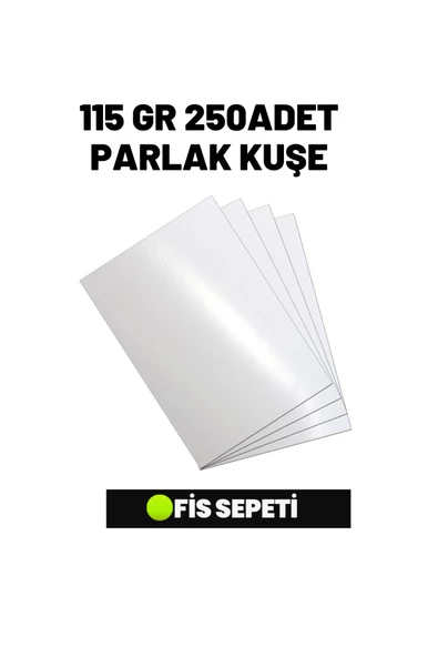 A4 Parlak Kuşe 115 Gr 250 Adet