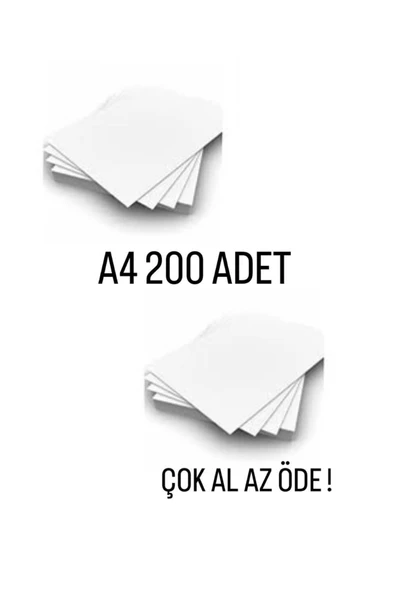 Amerikan Bristol Karton A4 210 Gr - 200 Adet