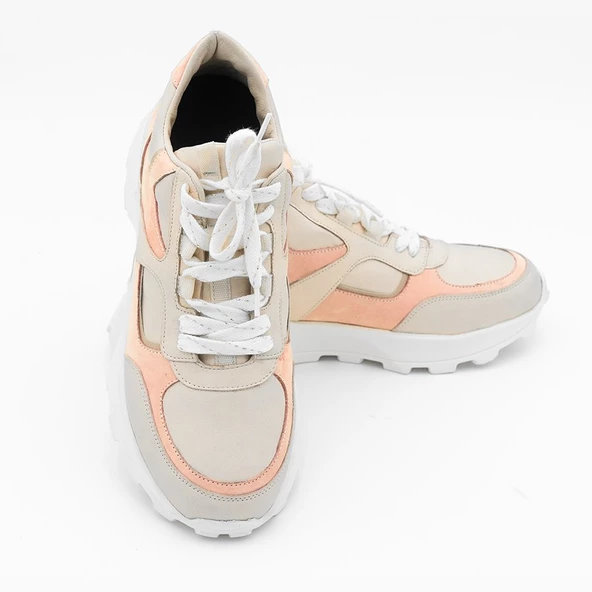 +7,5 cm Boy Uzatan Gizli Topuklu Kadın Spor Ayakkabı Çok Renkli Sneaker - 5
