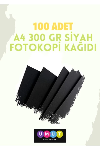 A4 Siyah Fotokopi Kağıdı 300 Gr 100 Adet