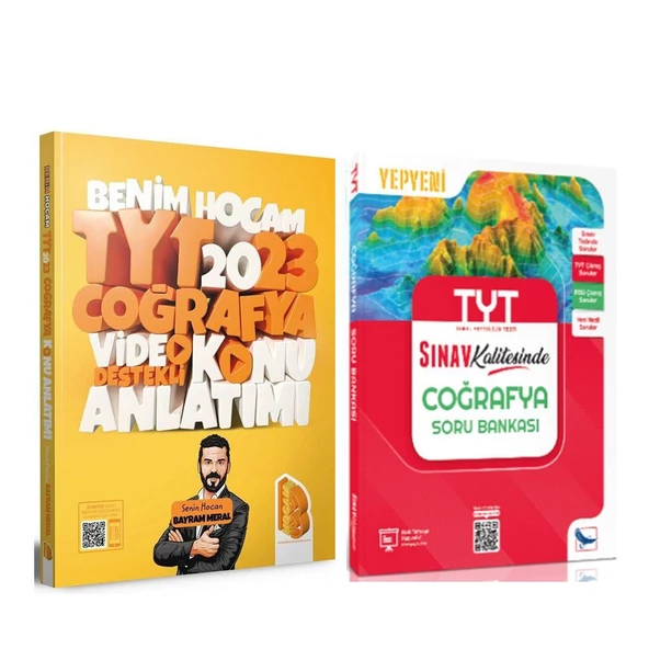 Benim Hocam 2023 TYT Coğrafya Konu ve Sınav Coğrafya Soru Bankası Seti 2 Kitap