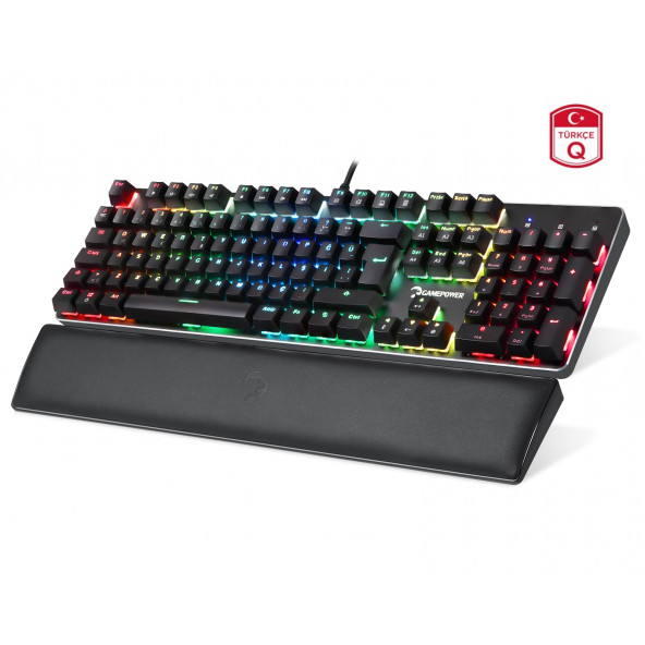 GAMEPOWER OGRE RGB Red Kırmızı Switch Gaming Oyuncu Mekanik Klavye (Yeni Seri) - 4