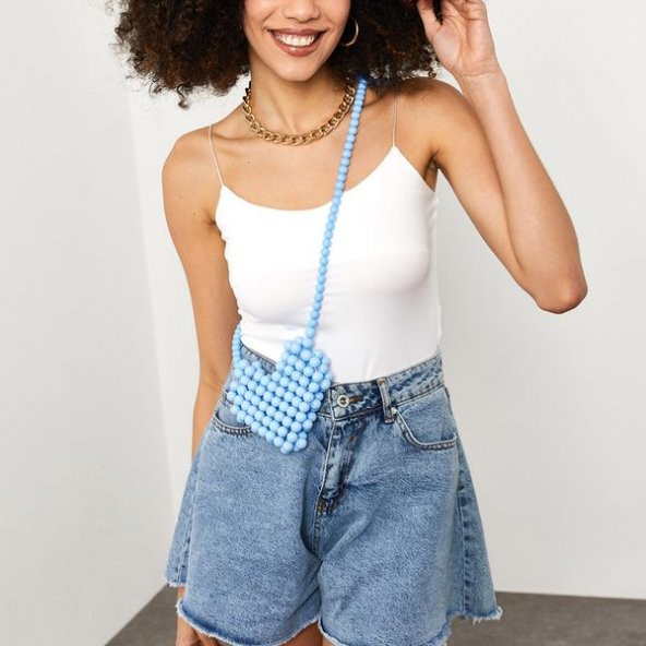 Beyaz Askılı bluz 1YXK2-44867-01 - 4