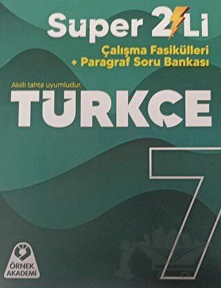 7. Sınıf Süper İkili Türkçe Seti Örnek Akademi