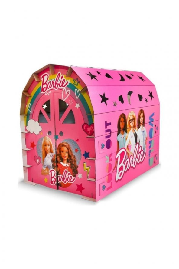 BARBİE KARTON OYUN EVİ BÜYÜK 16 PARÇA - 2