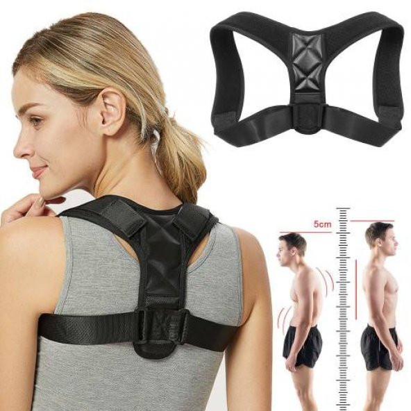 Omuz Korsesi Bel Sırt Dik Duruş Aparatı Kamburluk Önleyici Korse - Resim 2