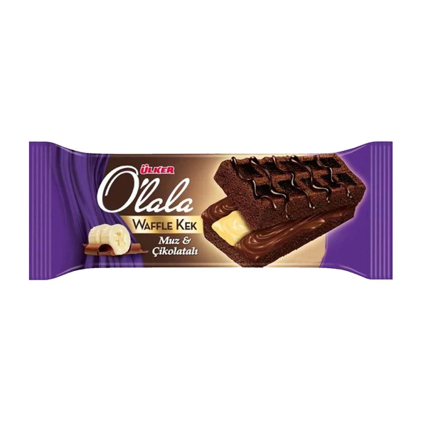 Ülker Olala Waffle Kek Çikolatalı & Muzlu 70 Gr x 12 Adet - 3