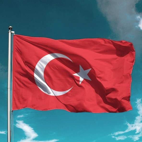 Türk Bayrağı 100x150 cm Raşel Kumaş -56 adet Kutulu