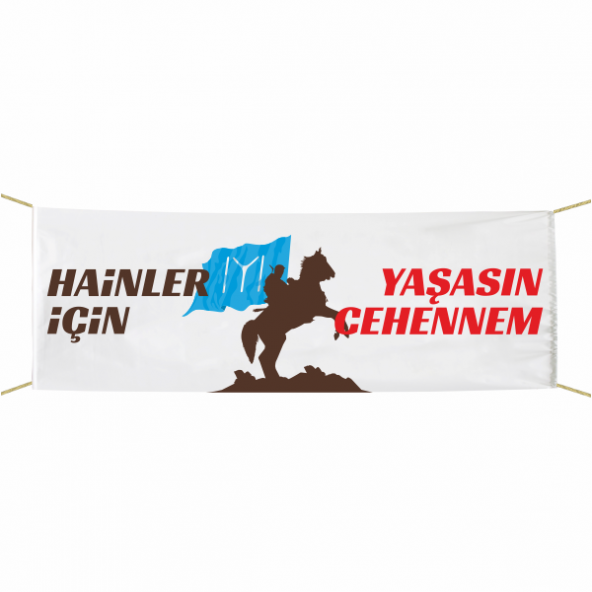 Hainler İçin Yaşasın Cehennem Afiş - Pankart 75x300 Cm