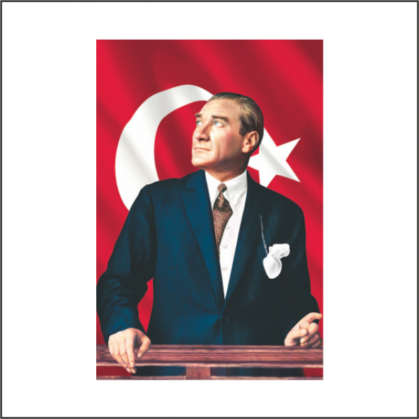 Atatürk Posteri - 1- 400x600 cm