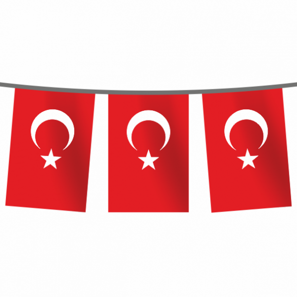 İpe Dizili 20*30 Türk Bayrağı 50 metre