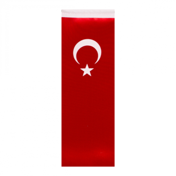 Düz Kesim Türk Masa Bayrağı (Direksiz) 8,5x25 cm