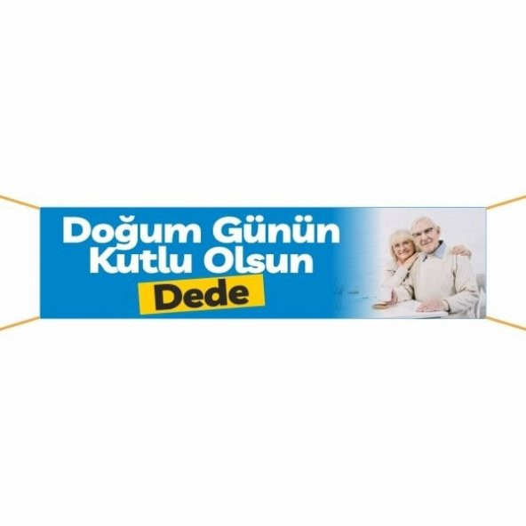 Doğum Günü Pankartı (Dede)-18 75x300 cm