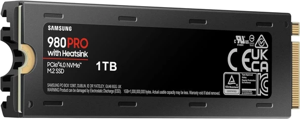 Samsung 980 PRO MZ-V8P1T0CW PCI-Express 4.0 1 TB M.2 SSD - 3